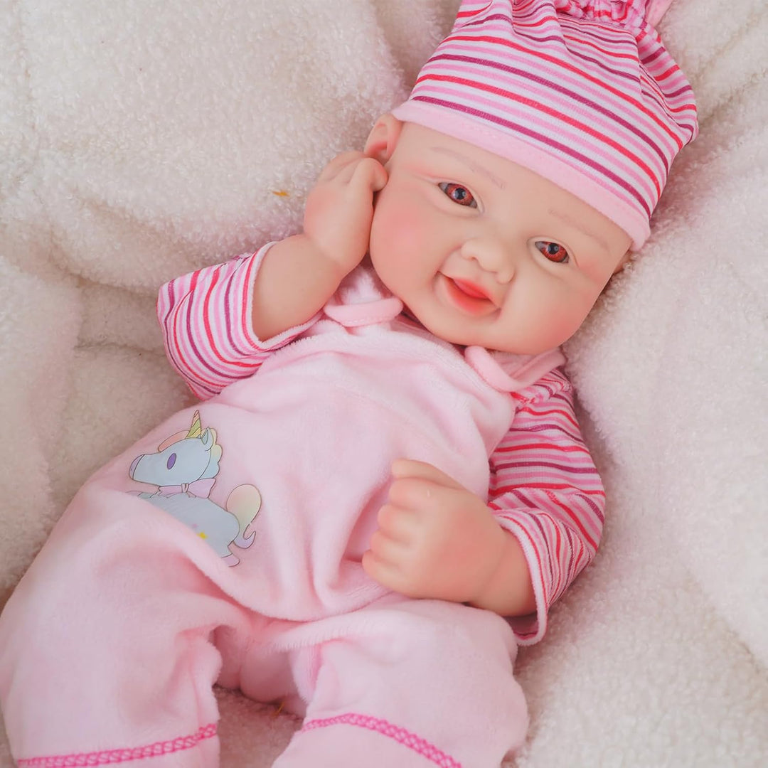 Muñeca de bebé de 44.5 cm \/ 17.5 pulgadas para niña, muñeca de beb...
