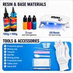 Lámpara ESAM Group Kit de fabricación de joyas de resina UV de lujo para niños