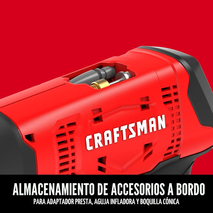 CRAFTSMAN V20 Compresor de Aire Portátil, Inflador de Neumáticos In...