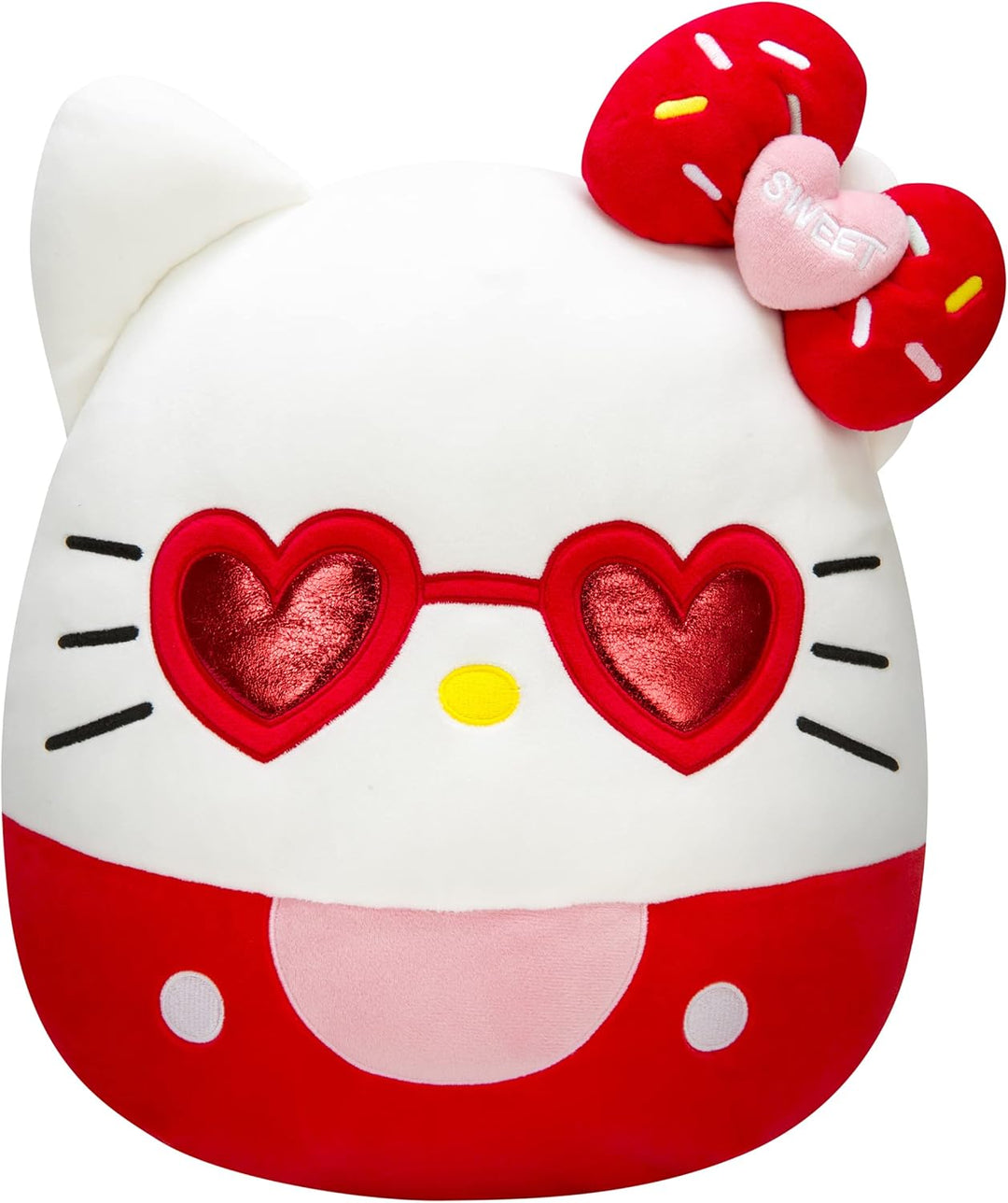Squishmallows Hello Kitty - Peluche de 14 pulgadas con gafas rojas,...