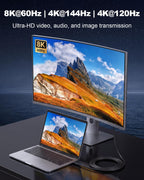 Cable USB C de fibra óptica de 25 pies, cable USB C activo largo a USB C de transferencia de datos de 10 Gbps, cable óptico tipo C de 60 W de carga rápida para VR, AR, cámara, computadora, cámara web
