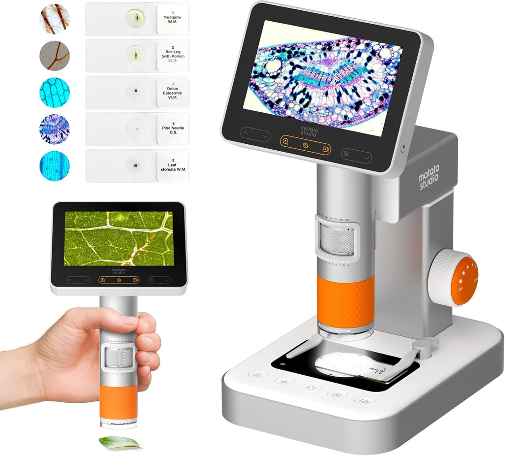 Microscopio para niños 8-12, miniscopio digital del PDA MX2-AS
