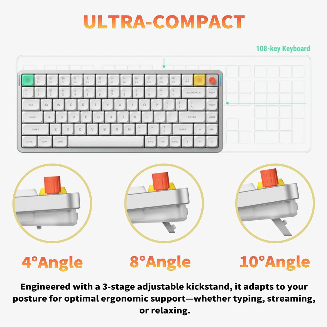 nuphy Air75 V3 Teclado mecánico inalámbrico intercambiable en calie...