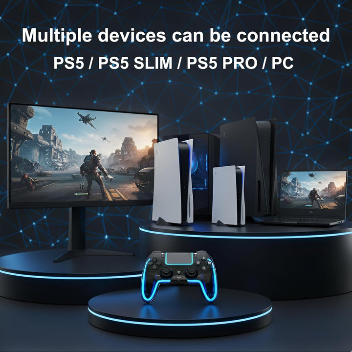 VioraTech Wireless Controller for PS5 with Hall Effect Joysticks, R...
