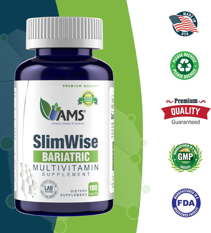 America Medic and Science SlimWise Bariatric Multivitamin 180ct \u2...