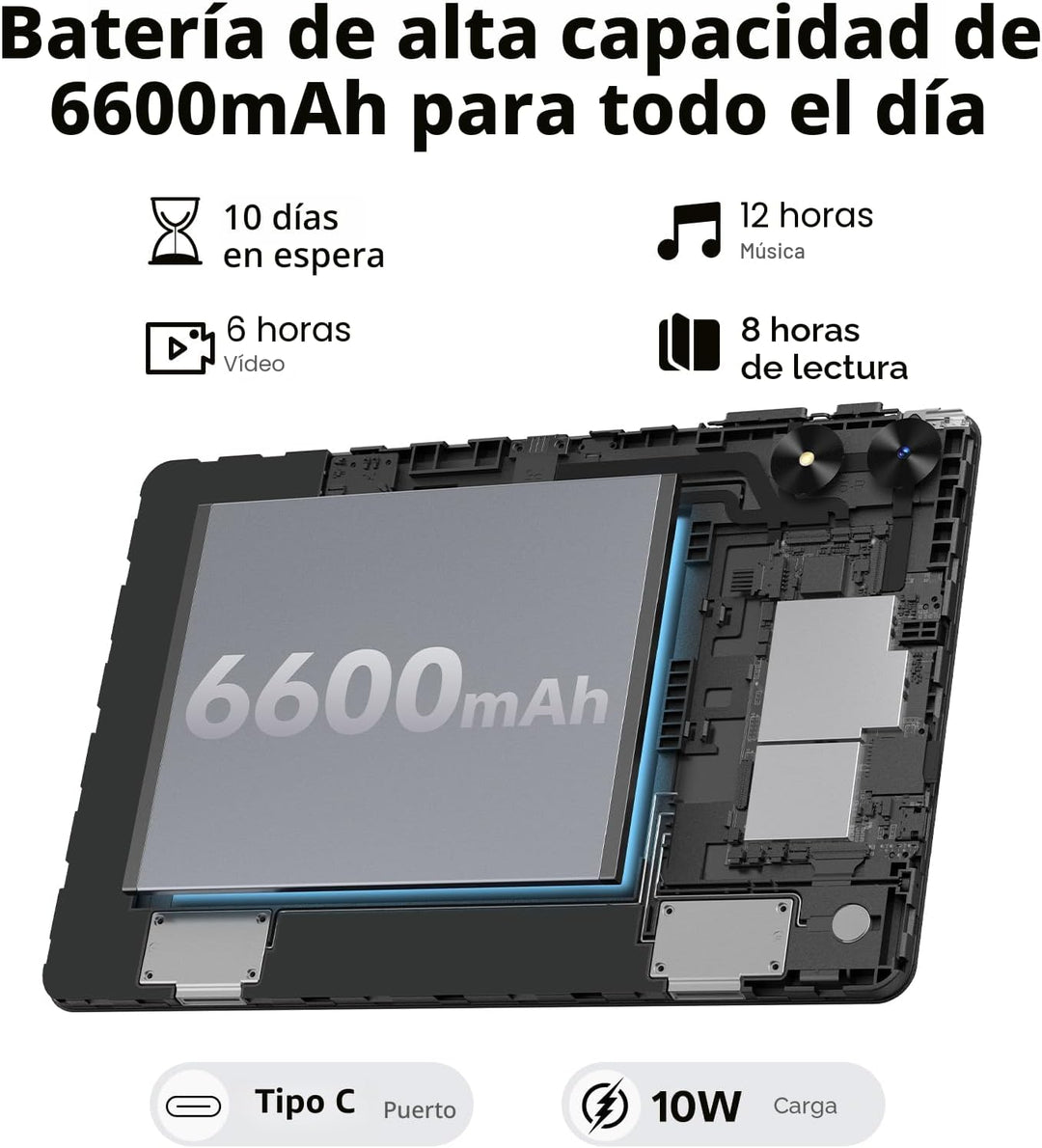 SHARECLOUD Tablet Android 16 de 10.1 pulgadas con procesador Octa-C...