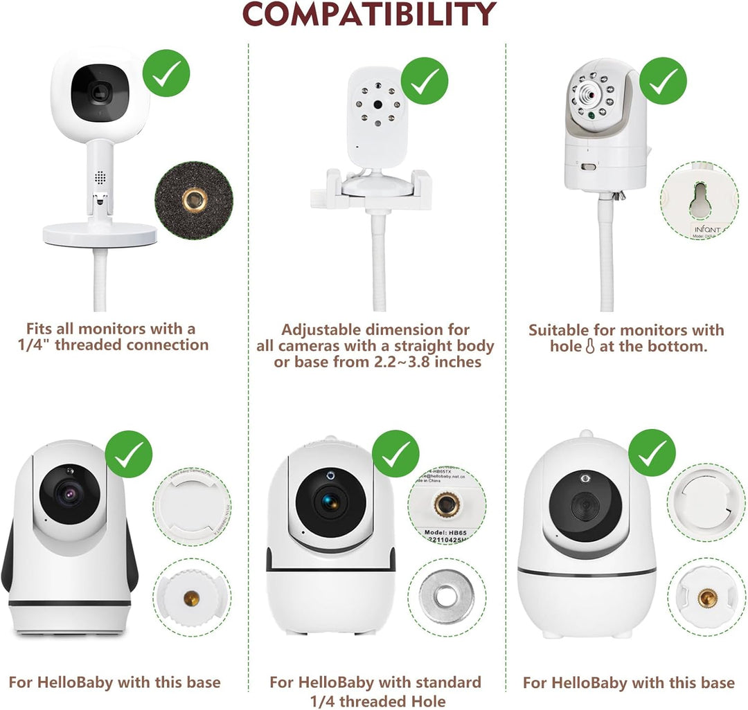 Soporte de suelo para monitor de bebé compatible con HelloBaby, Nan...