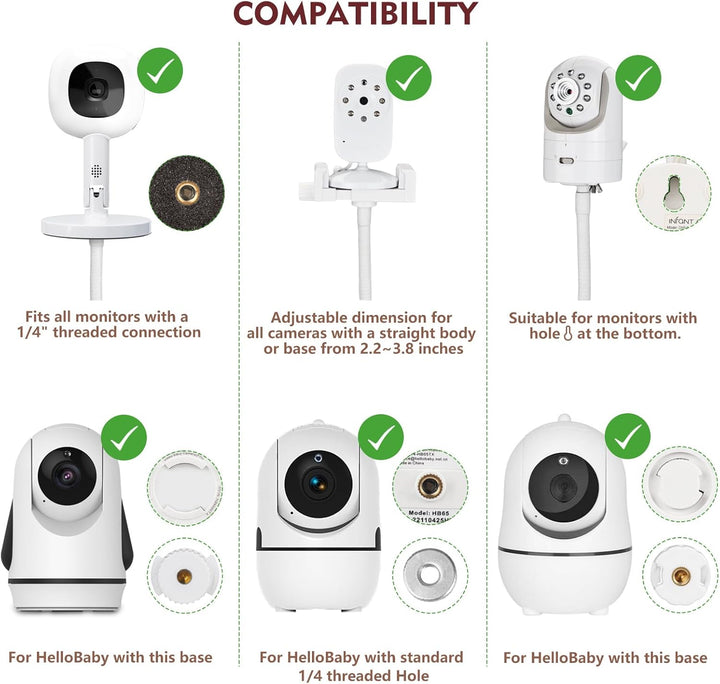 Soporte de suelo para monitor de bebé compatible con HelloBaby, Nan...