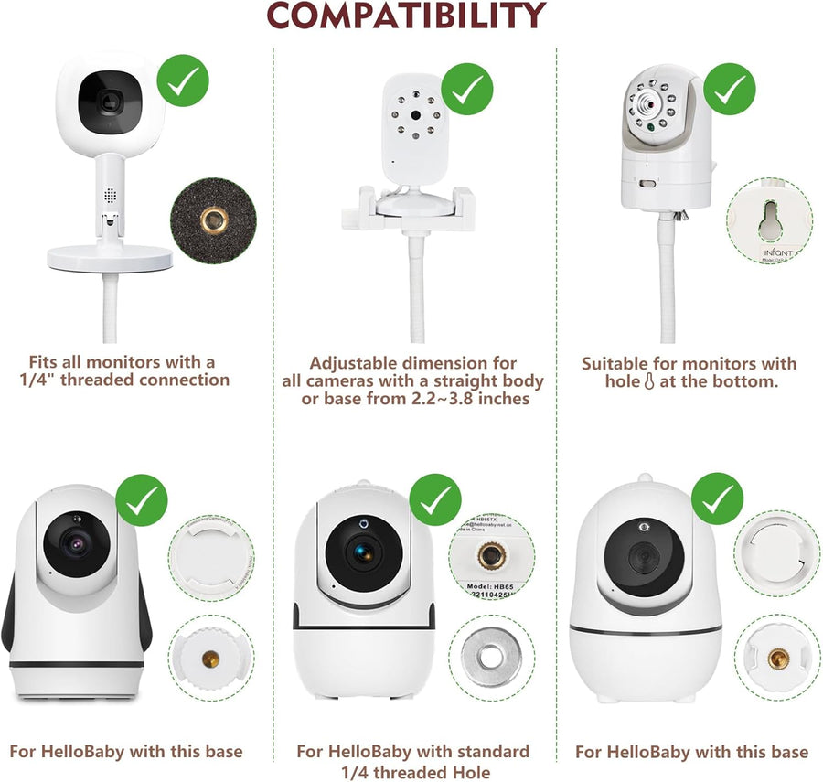Soporte de suelo para monitor de bebé compatible con HelloBaby, Nan...