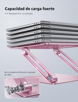 Lamicall - Soporte ajustable para laptop, soporte portátil plegable...