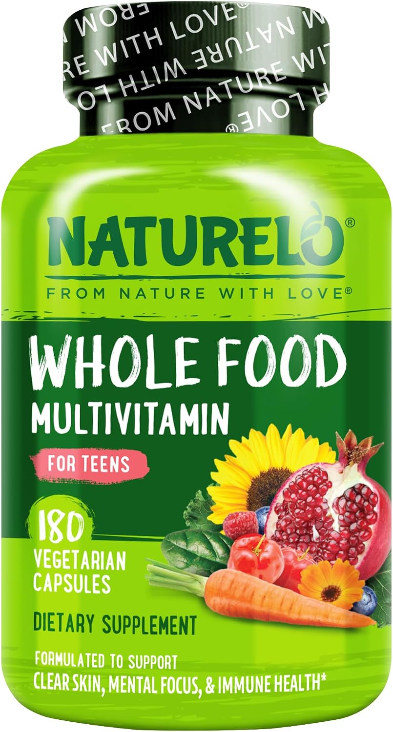 NATURELO Multivitaminas para Adolescentes Niñas/Niños, 180 Cápsula...