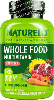 NATURELO Multivitaminas para Adolescentes Niñas\/Niños, 180 Cápsula...