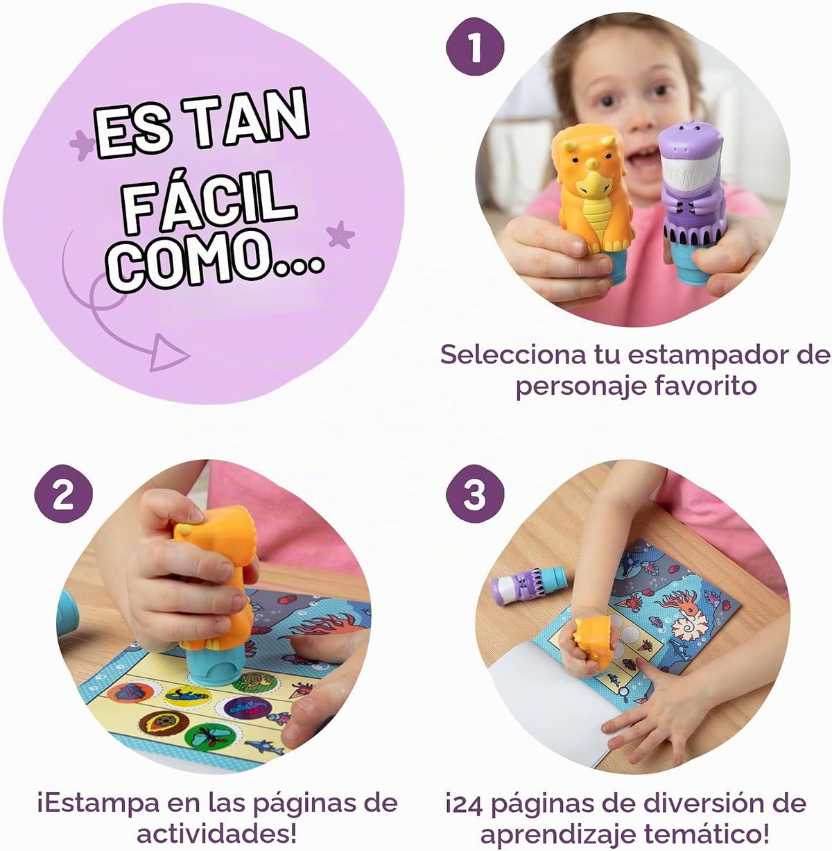 Melissa & Doug Sticker Wow!™ T-Rex y Triceratops Bundle: Dos almohadillas