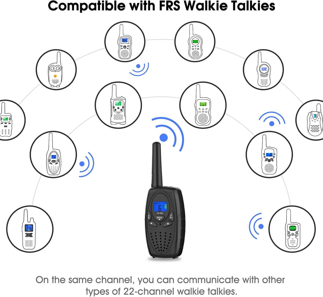 Walkie Talkies para adultos, Topsung M880 FRS Radio bidireccional d...