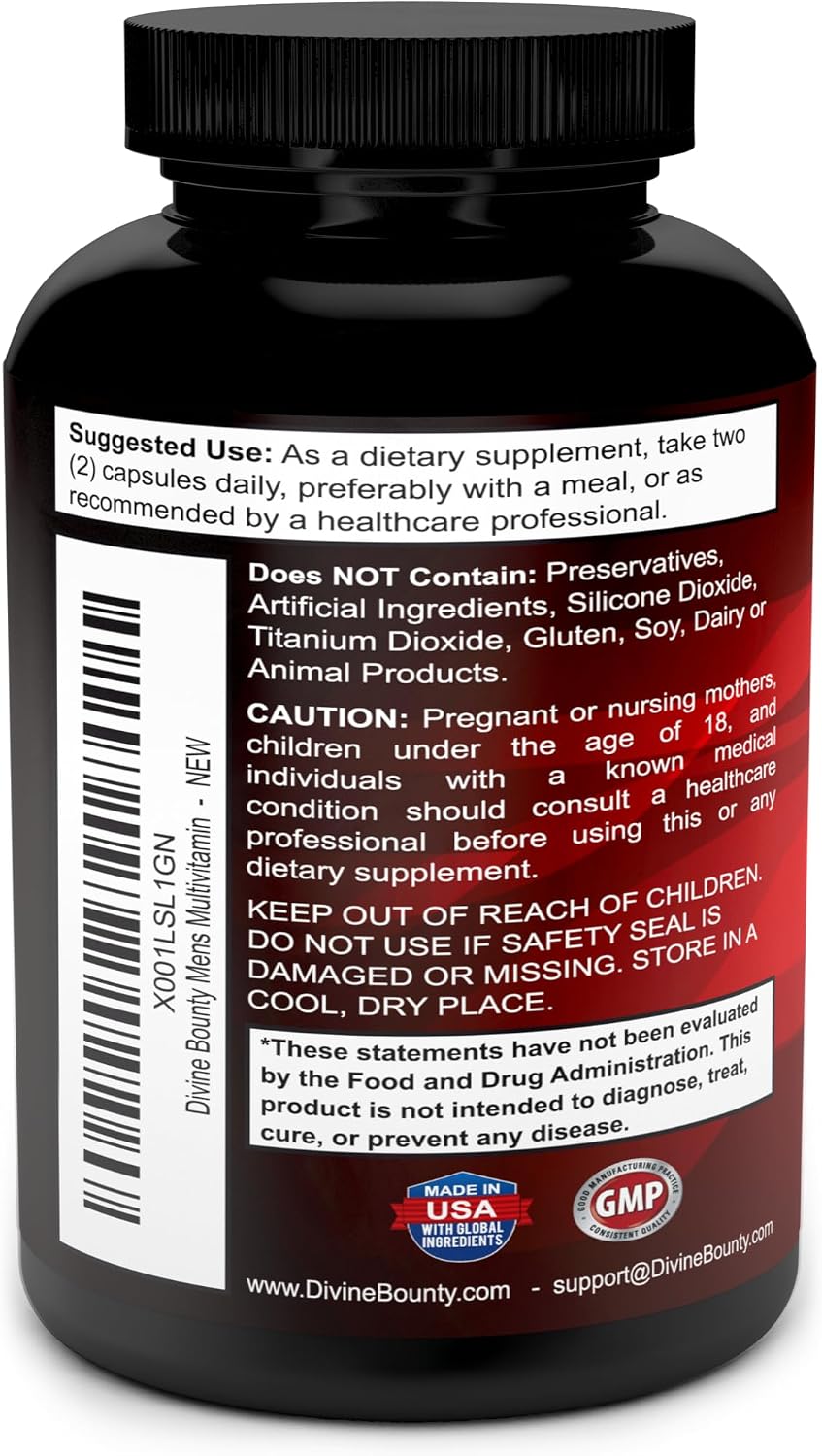 Multivitamínico diario para hombres con complejo de vitamina A C, D...