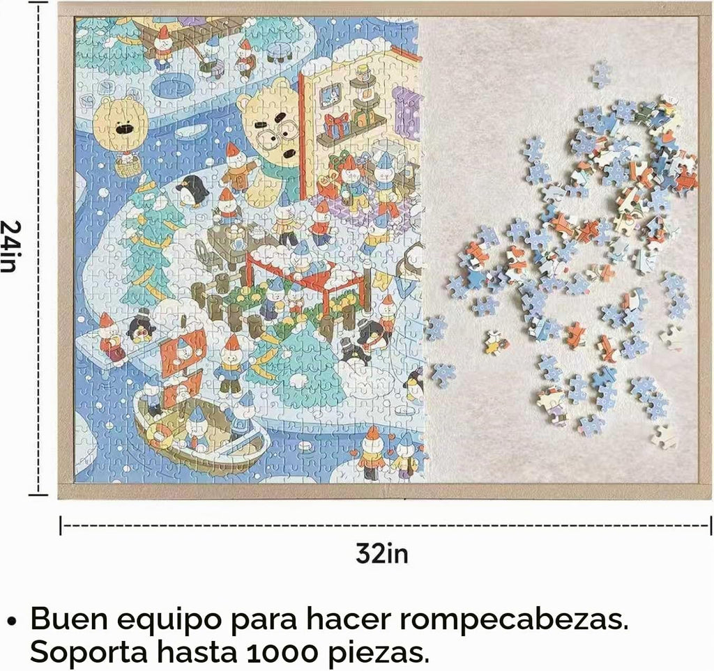 Tablero de rompecabezas, tapete de almacenamiento de rompecabezas de