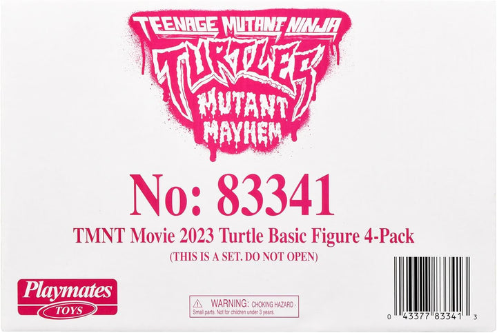 Teenage Mutant Ninja Turtles Playmates Toys - Paquete de 4