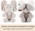 GUND Baby Peek--Boo Flappy 7-Inch Elephant Squeeze-Activated Plush Toy