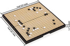 Pizarrón magnética de Magnetic Go con Tabla Go (14.7 x 14.6 pulgadas) y piedras plásticas de convexa individuales