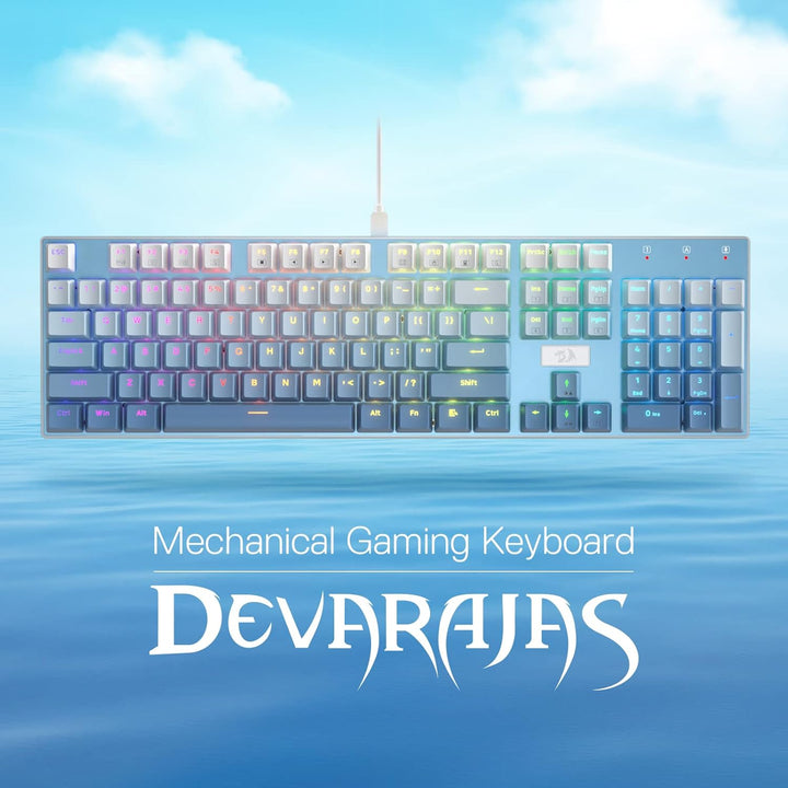Redragon K556 SE teclado mecánico para juegos con cable y luz poste...