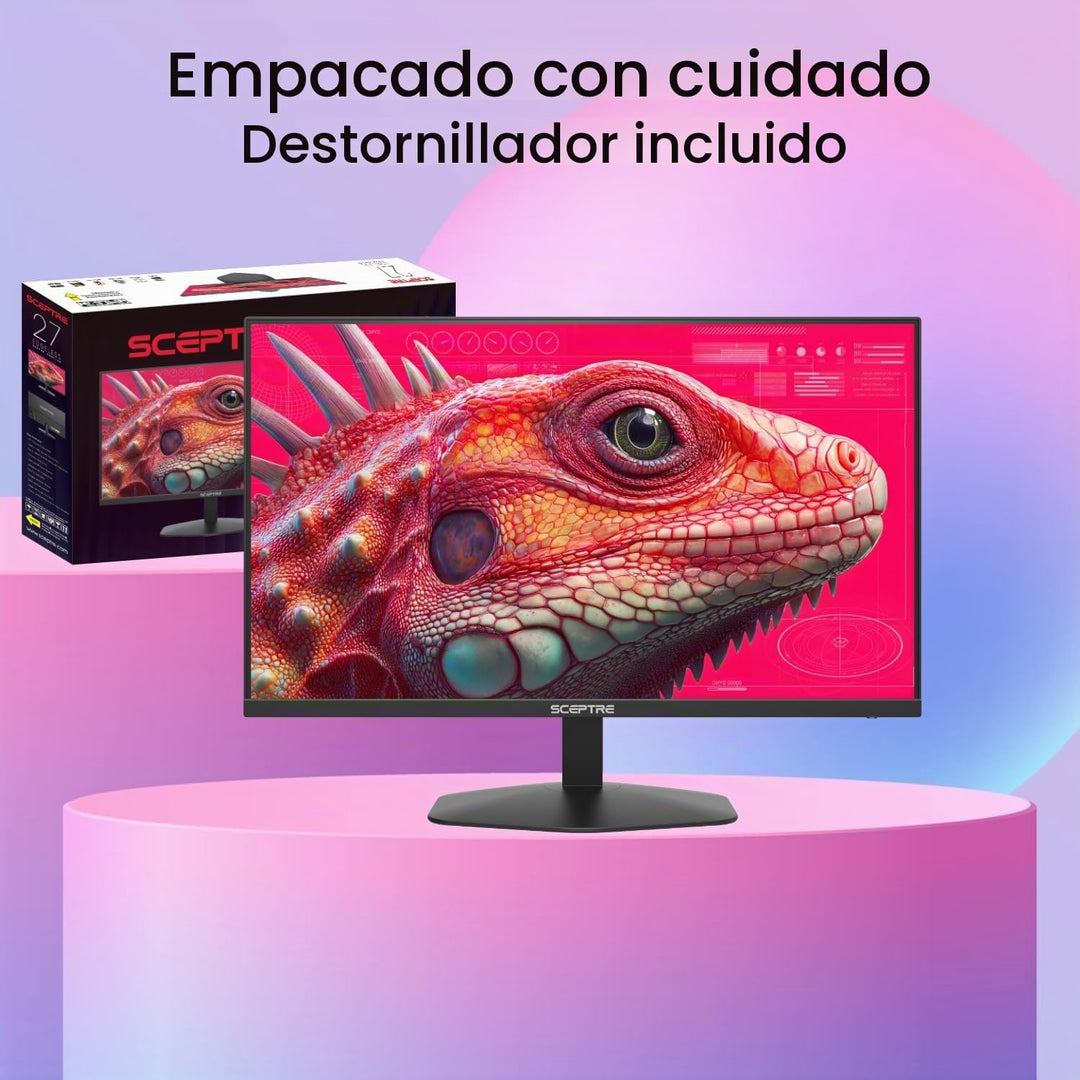 Sceptre - Monitor de juegos Prime de 27 pulgadas DisplayPort x2 180...