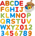 JoyCat Letras magnéticas del alfabeto de silicona, 26 minúsculas, Color apagado, Lowercase Letters
