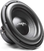 Skar Audio Paquete completo de graves de subwoofer individual de 12" de la serie SDR de 1,200 vatios - Incluye carcasa cargada con amplificador