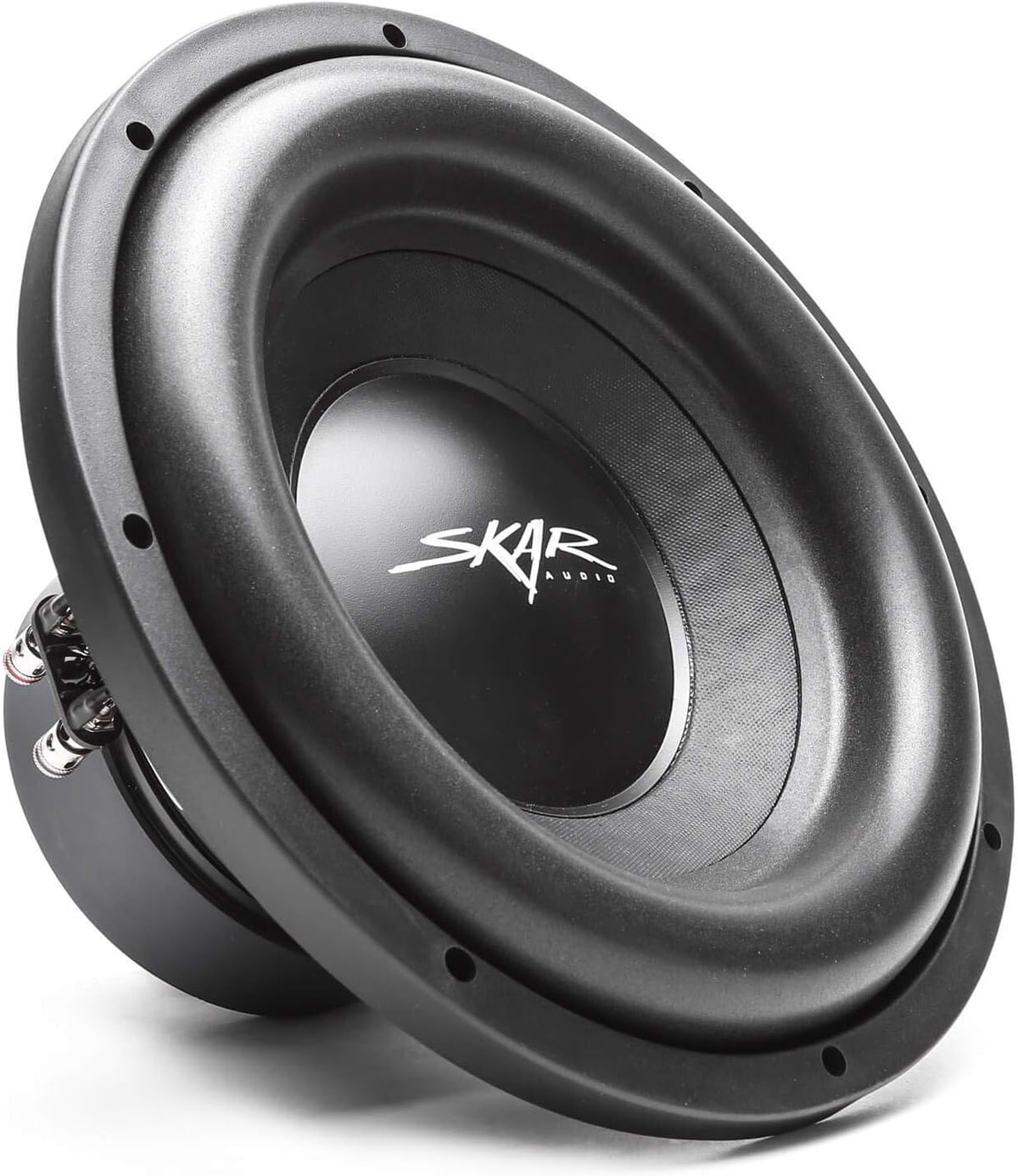 Skar Audio Paquete completo de graves de subwoofer individual de 12" de la serie SDR de 1,200 vatios - Incluye carcasa cargada con amplificador