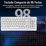 HUO JI Teclado mecánico para juegos con cable, 17 modos retroilumin...