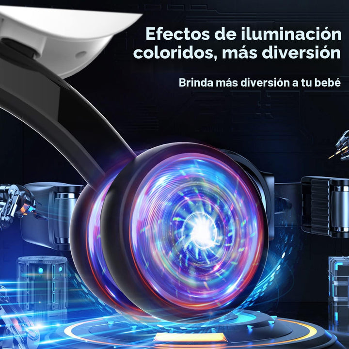 Bicicleta de equilibrio para bebés con iluminación colorida, juguet...