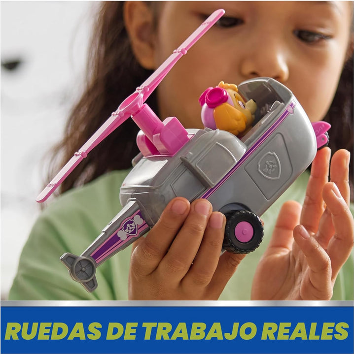 PAW Patrol, Helicóptero de Skye, vehículo de juguete con figura de...