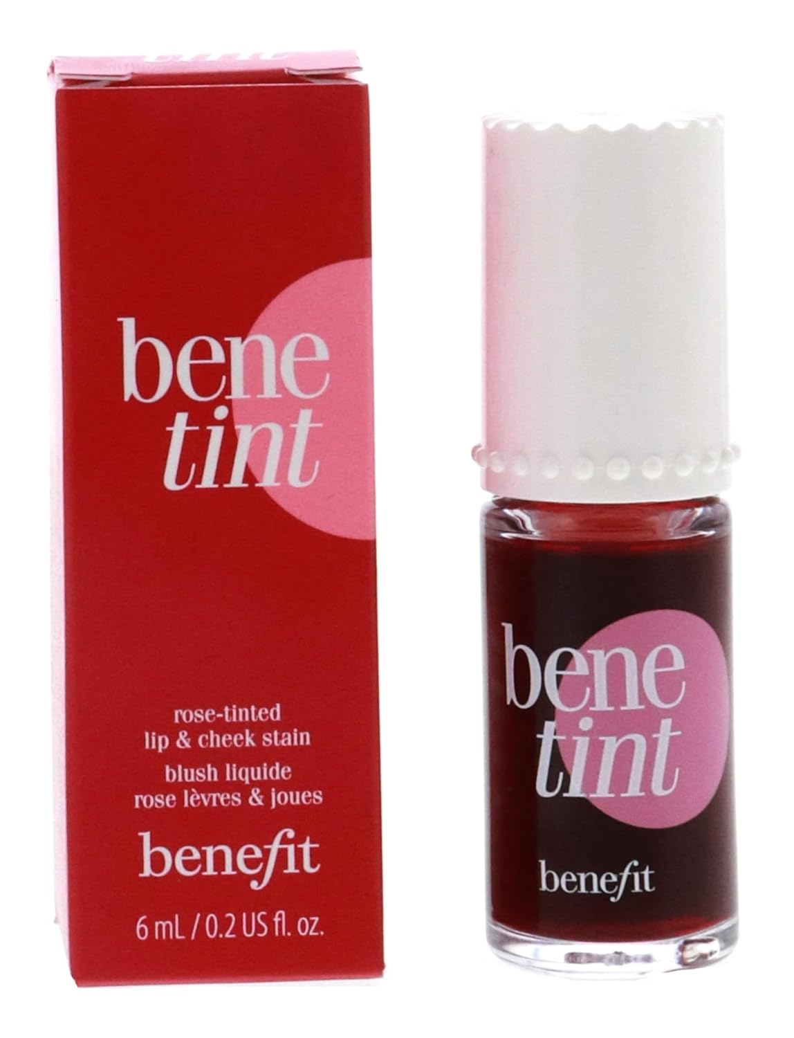 Benefit Bene Tint Tinte de labios y mejillas teñido de rosa, 0.2 on...