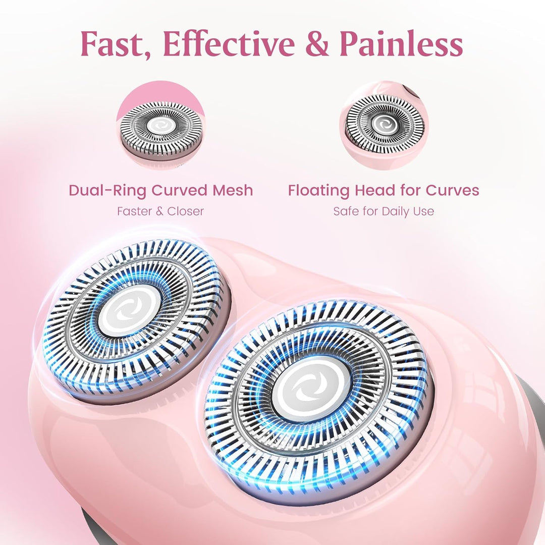 Brightup - Afeitadora facial sin dolor para mujer, piel suave en ca...