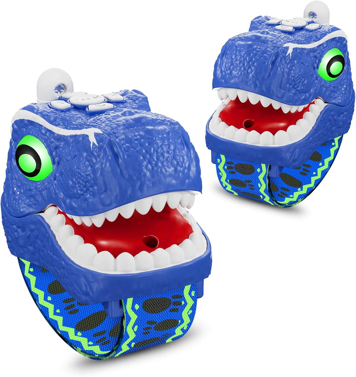 Walkie Talkies de dinosaurio para niños, paquete de 2, equipo de ca...
