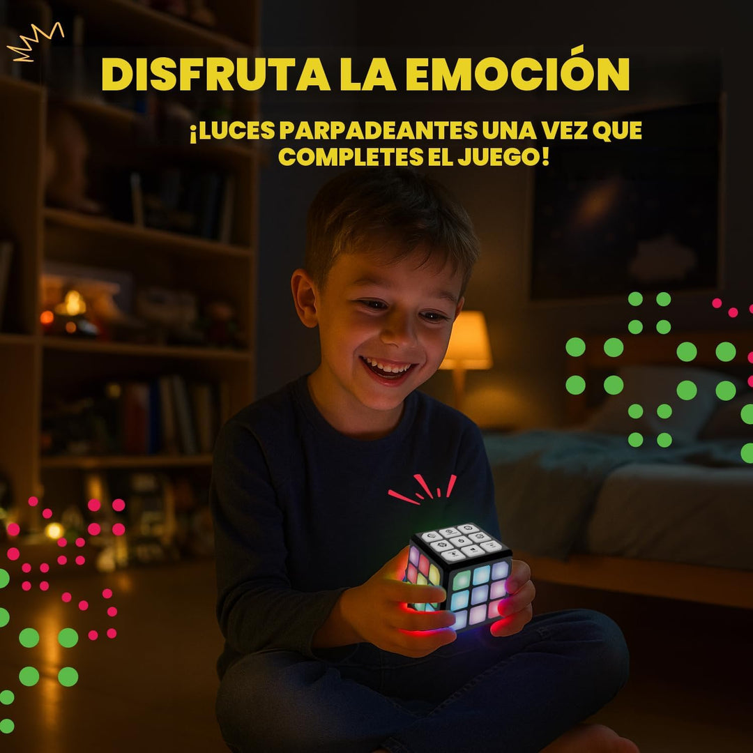Winning Fingers Cubo Intermitente Electrónico de Memoria y Juego Ce...