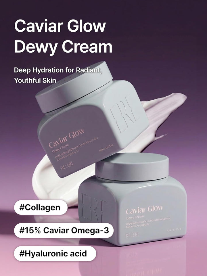 Delere Caviar Glow Dewy Cream | Crema hidratante de colágeno de cav...