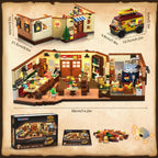 City Street - Juego de construcción de pizzería con luz