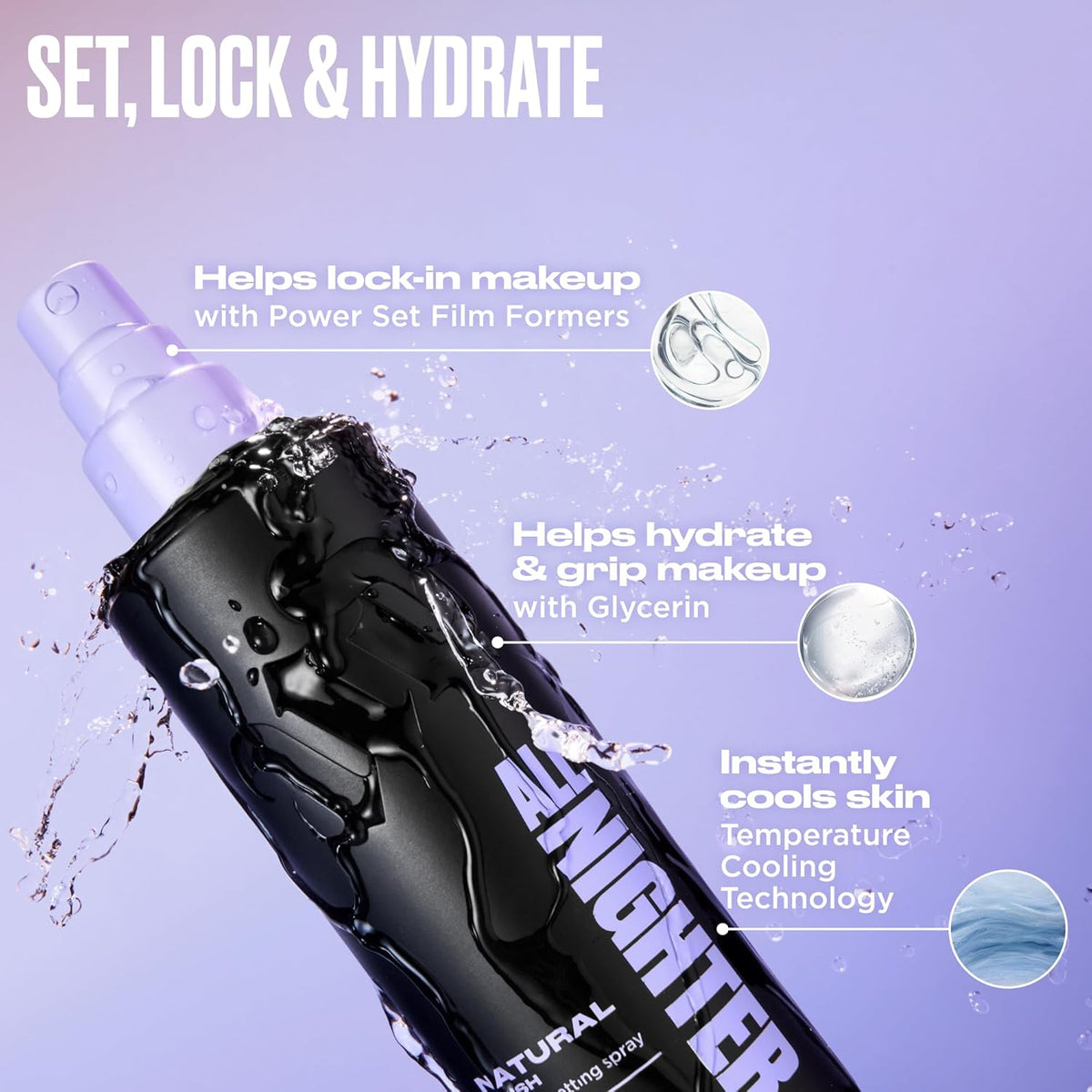 Urban Decay All Nighter - Spray fijador de maquillaje impermeable,...