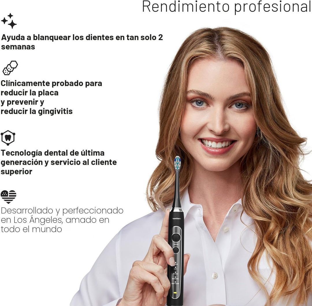 Aquasonic Black Series PRO \u2013 Cepillo de dientes eléctrico ultr...