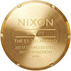 NIXON 51-30 Chrono A083 - Reloj analógico de moda para hombre resistente al agua de 300 m (carátula de reloj de 51 mm, correa de acero inoxidable de 25 mm)
