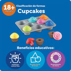 Clasificación de formas en forma de madalenas, Smart Snacks de Learning Resources