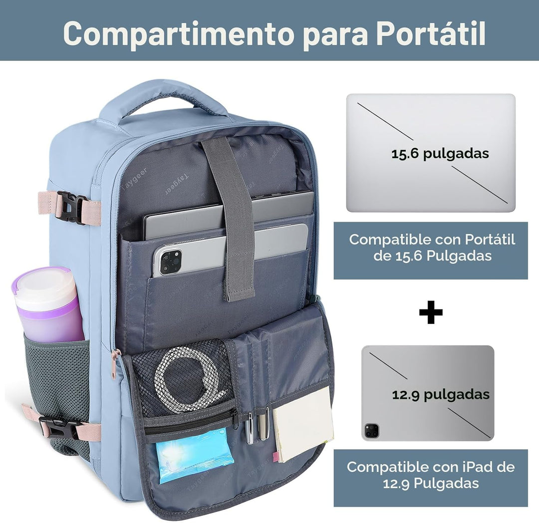 Taygeer - Mochila de viaje para mujeres, con puerto de carga USB y...