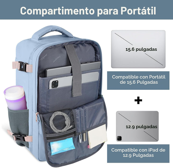 Taygeer - Mochila de viaje para mujeres, con puerto de carga USB y...