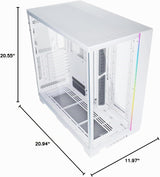 Lian Li Dynamic EVO XL - Hasta 280mm E-ATX Placa base - Tiras de il...