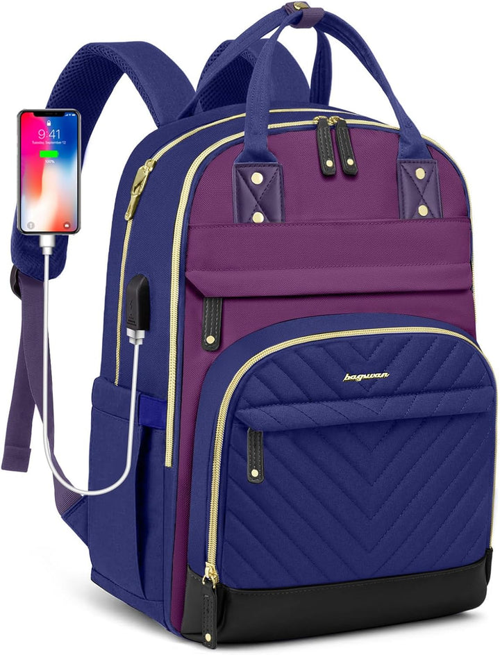 Mochila para laptop para mujer, bolsa de trabajo, mochila de viaje...