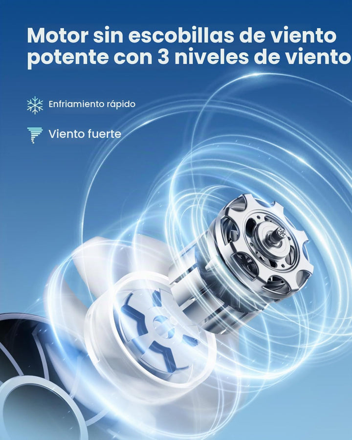 Gaiatop - Mini ventilador portátil, ventilador de mano recargable U...