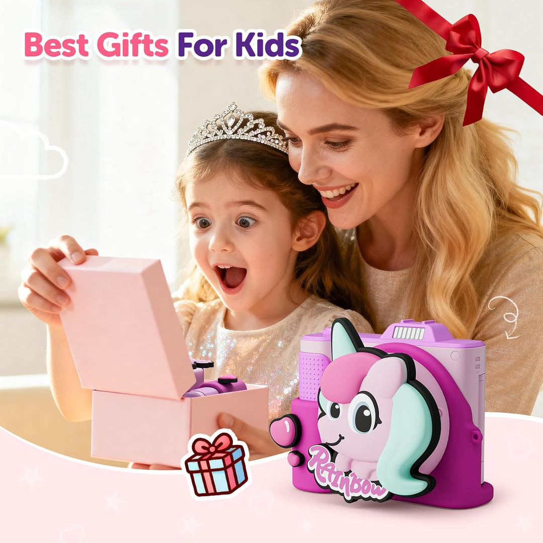 Myvia Cámara para niños, regalos de Navidad y cumpleaños para niños...