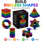 Juego de 216 bolas magnéticas mejoradas, juego de construcción antiestrés para adultos, juguete para aliviar el estrés y la ansiedad para adultos, decoración creativa de escritorio y ejercicio