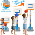 Juego de aro de baloncesto para niños pequeños, aro de baloncesto ajustable