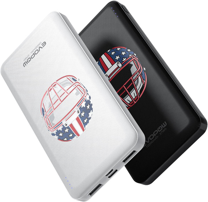 Evopow Paquete de 2 cargadores portátiles de 10000 mAh, banco de en...